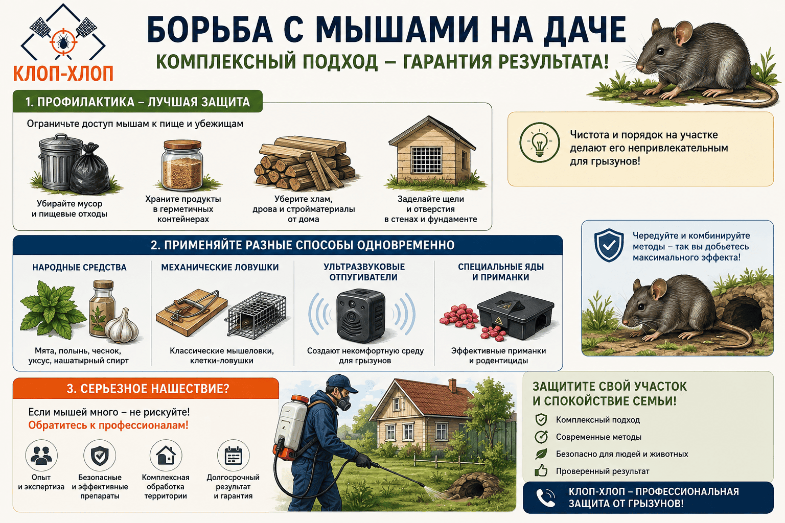 Как избавиться от грызунов на даче